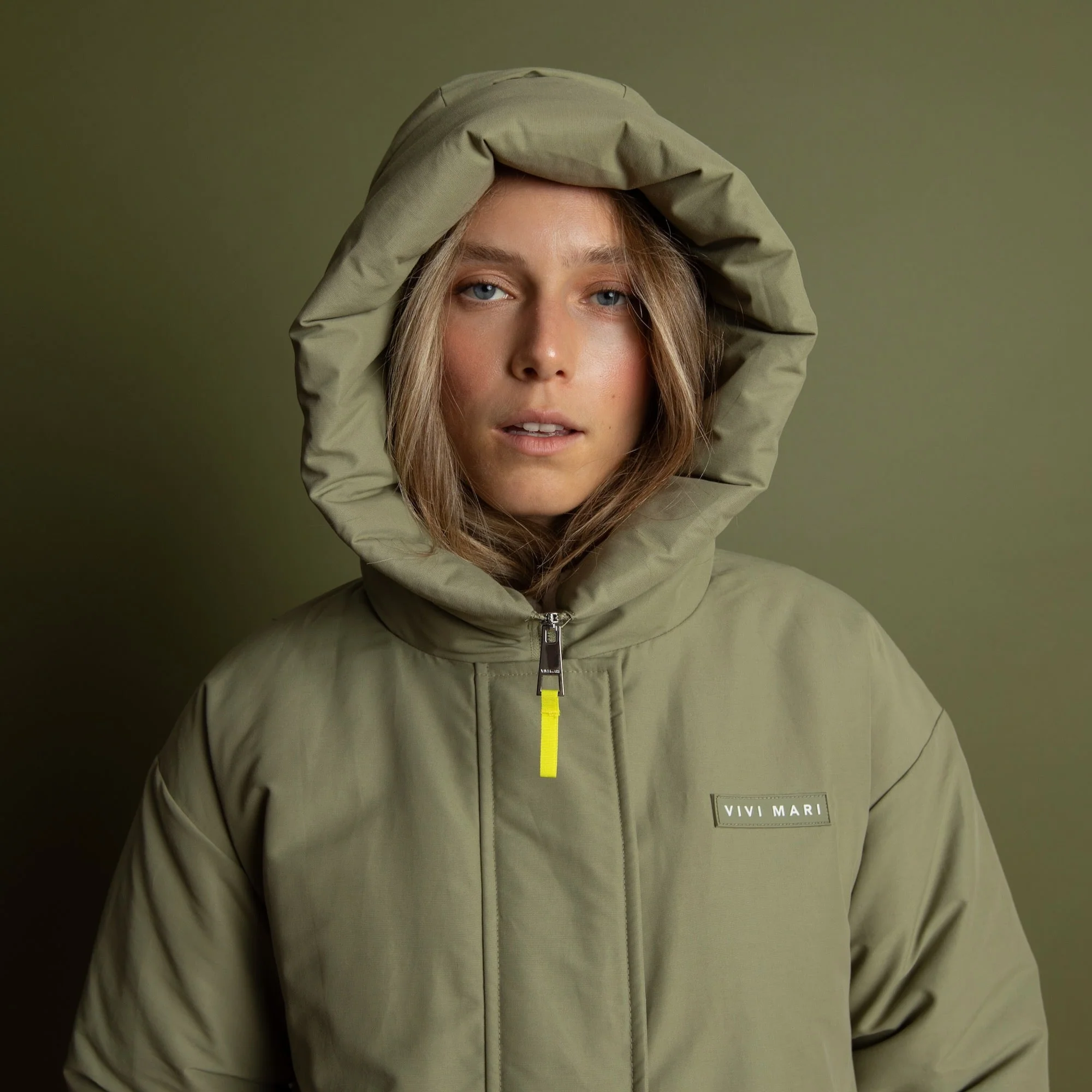 Winter Parka pale olive/sand - Image 3
