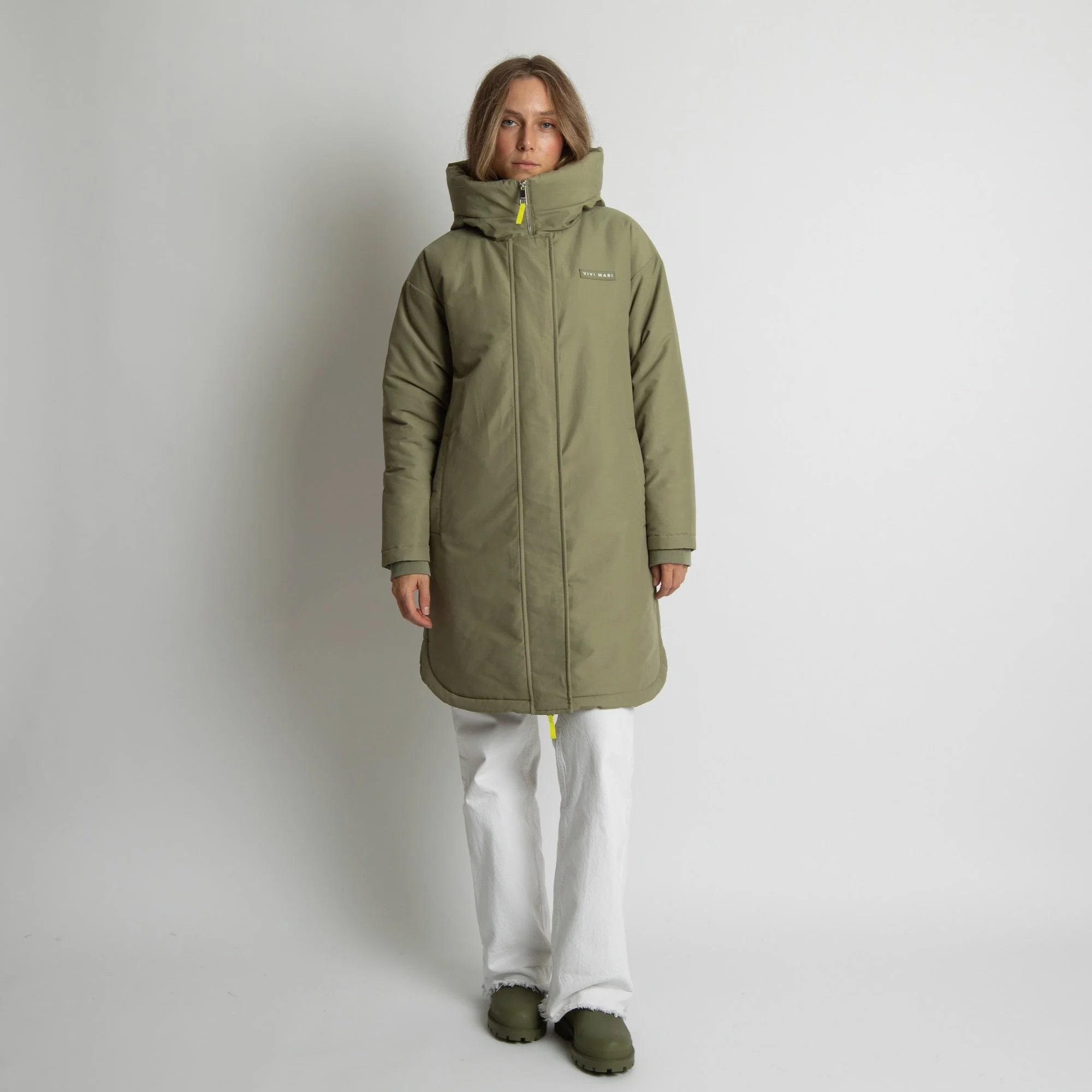 Winter Parka pale olive/sand - Image 7