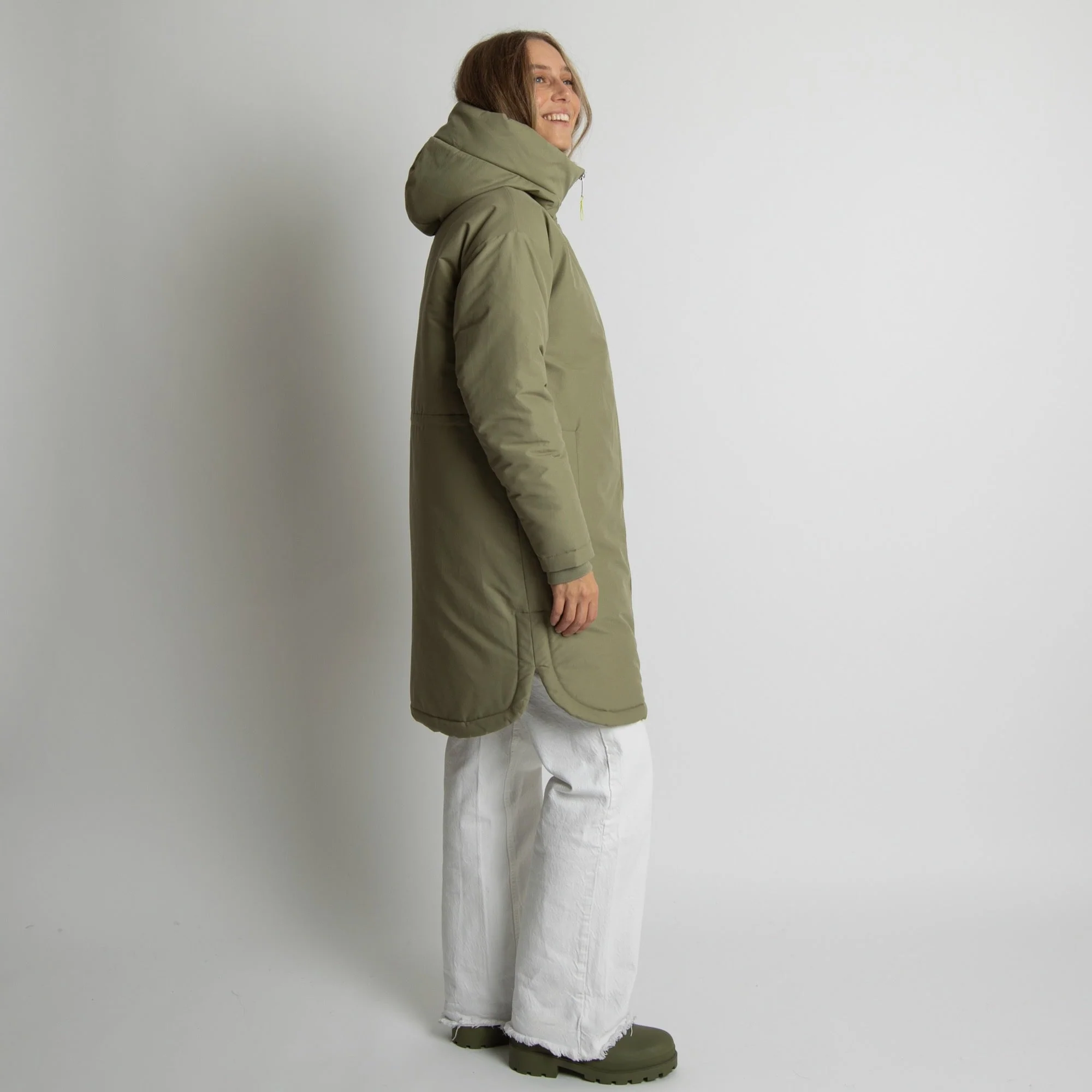Winter Parka pale olive/sand - Image 8